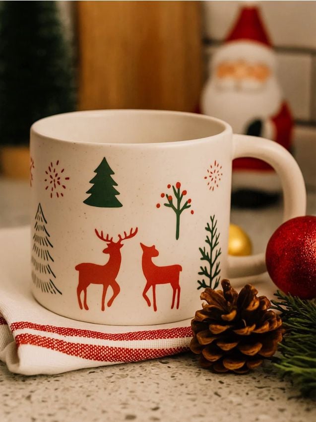 Sinsay - Hrnček so sviatočným motívom - biela