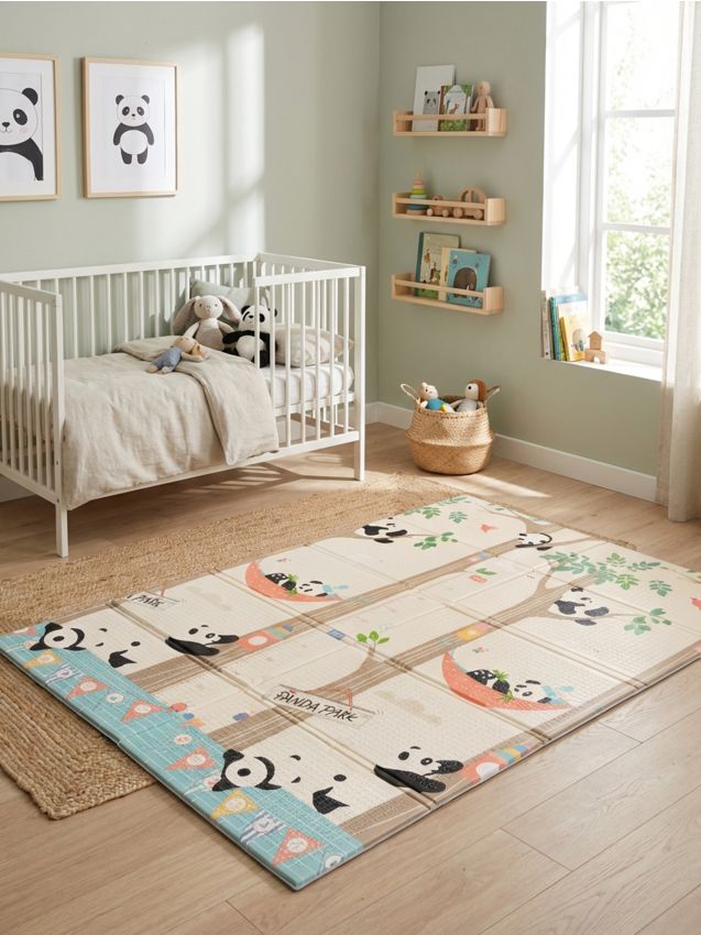 Sinsay - Saltea pentru târâre cu motiv de panda - multicolor
