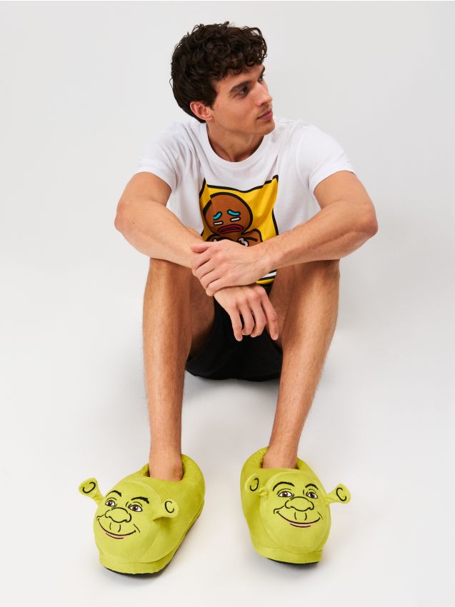 Sinsay - Papuče Shrek - žlto-zelená