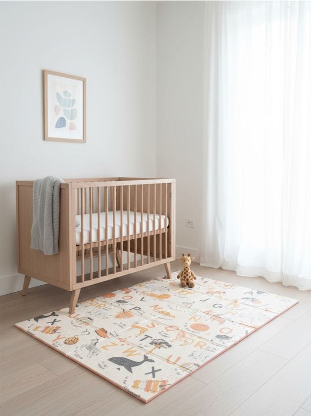 Sinsay - Saltea pentru târâre cu motiv de alfabet - multicolor