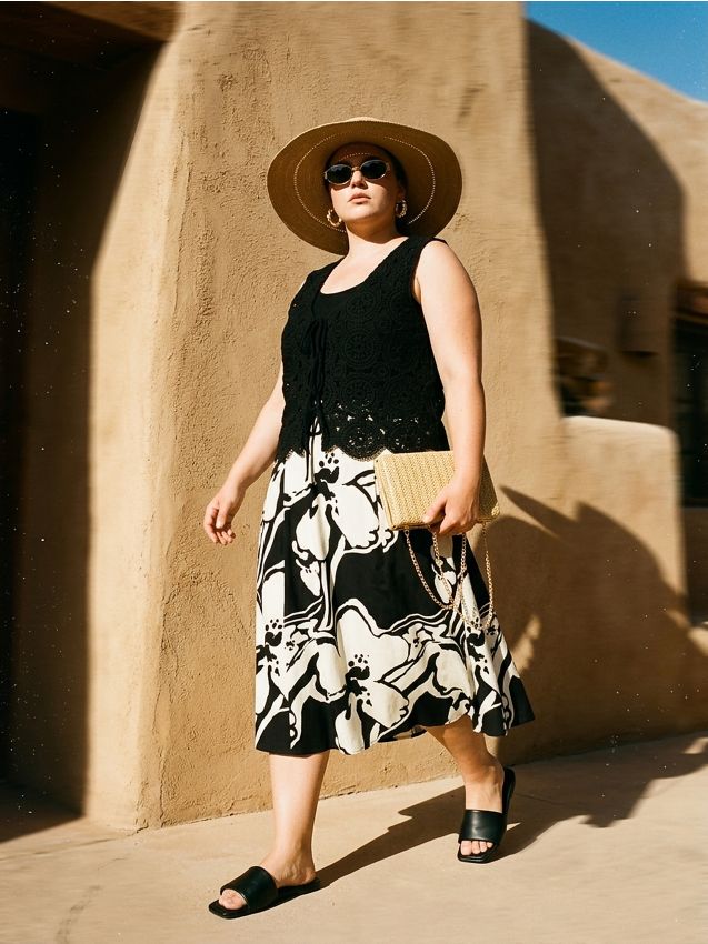 Sinsay - Rozkloszowana spódnica midi w kwiaty z wiskozą i domieszką lnu - wielobarwny