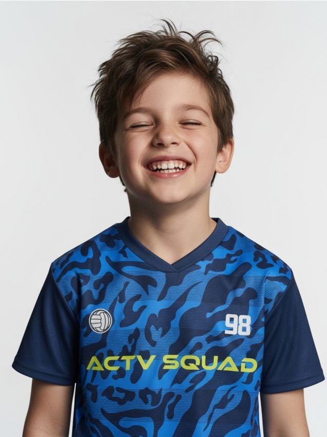 Sinsay - Tričko Active - tmavomodrá