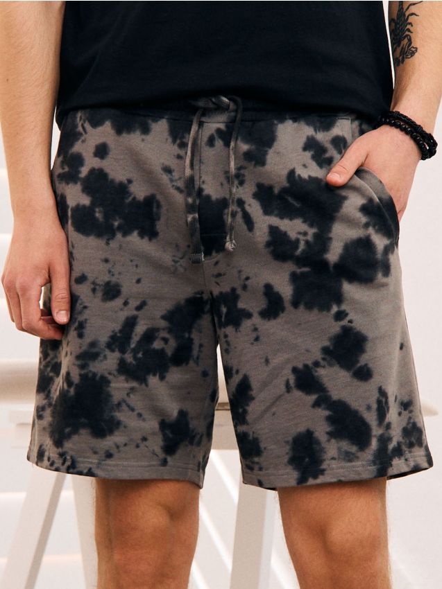 Sinsay - Pantaloni scurți - gri-închis