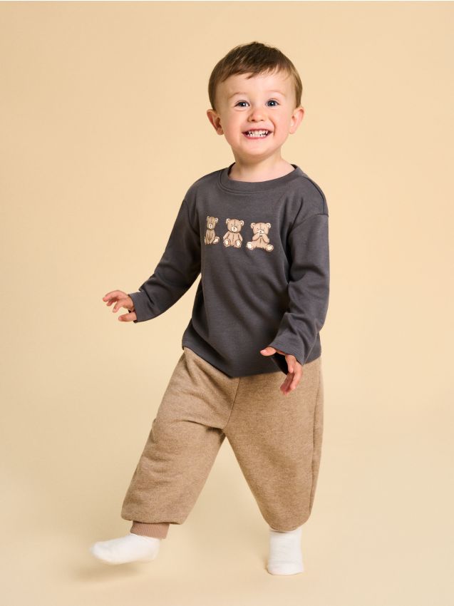 Sinsay - Teplejšie nohavice - svetlohnedosivá