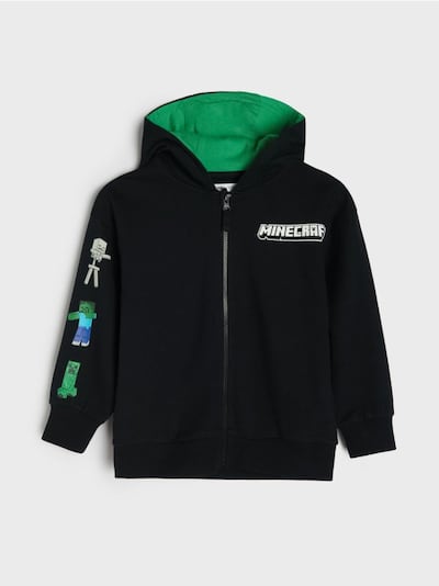 Dukserica na rajsferšlus sa kapuljačom Minecraft