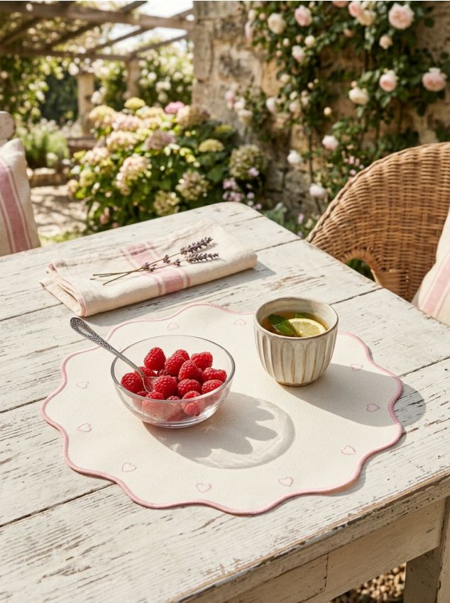 Sinsay - Suport de masă cu inimioare - roz-pastel