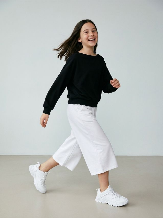 Sinsay - Pantaloni scurți bermude oversize - alb