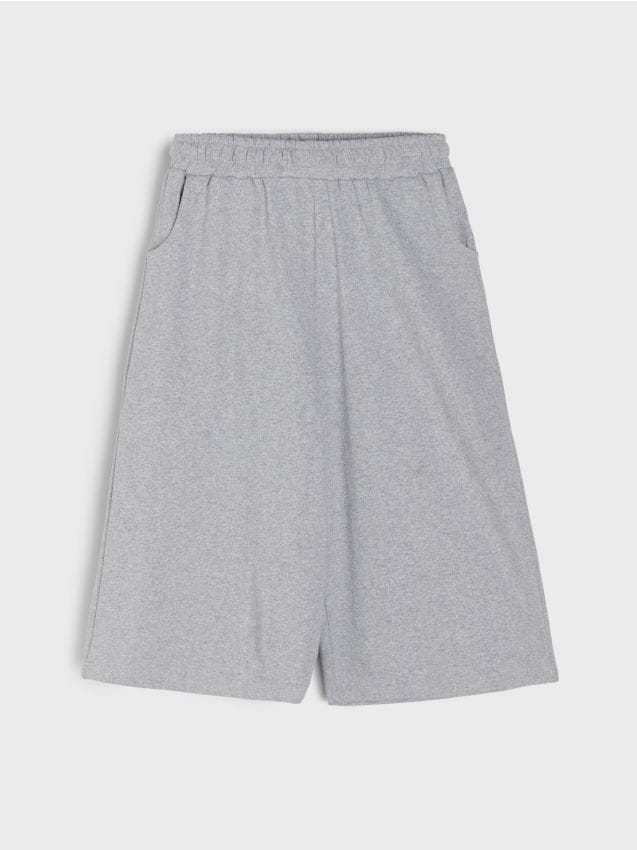 Sinsay - Pantaloni scurți bermude oversize - gri deschis