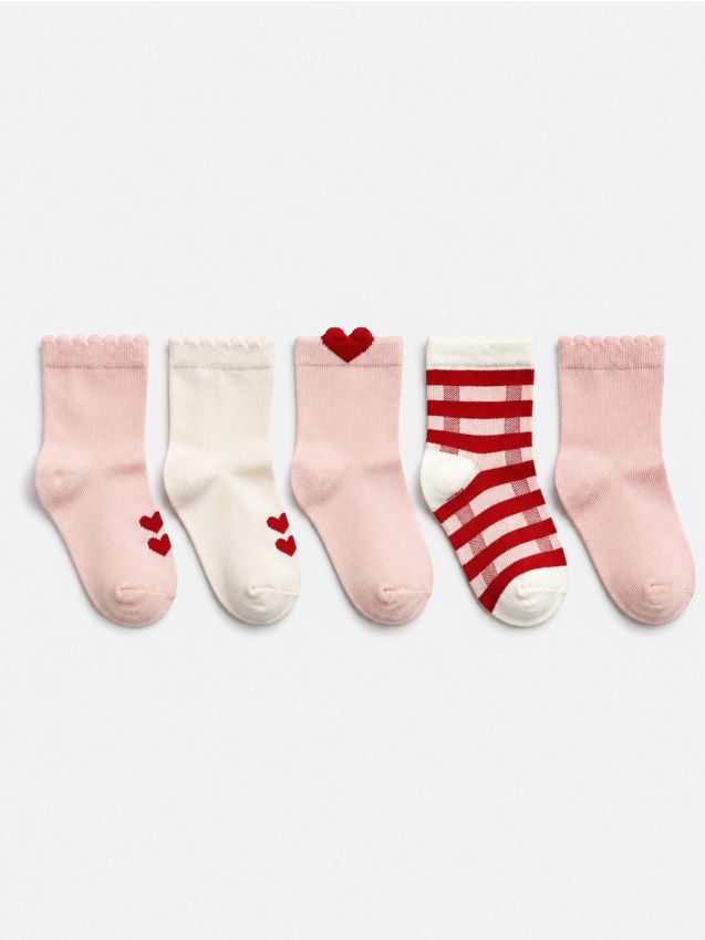 Sinsay - Set 5 perechi șosete cu bumbac - multicolor