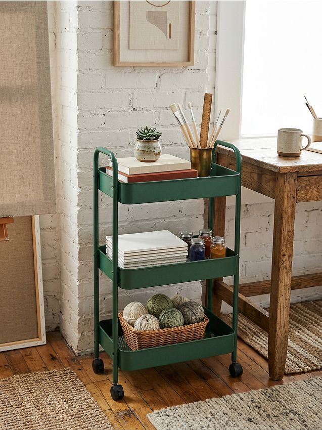 Sinsay - Raft pe trei niveluri cu roți - verde-închis