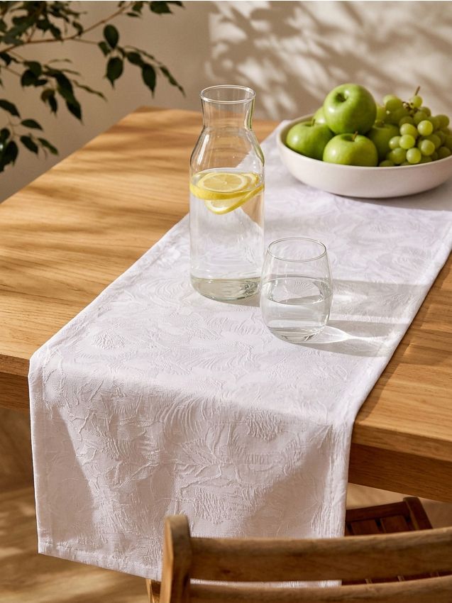 Sinsay - Traversă de masă cu model jacquard - crem