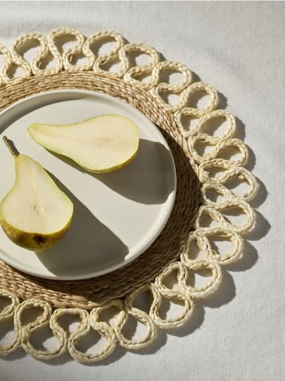 Geflochtenes Tischset