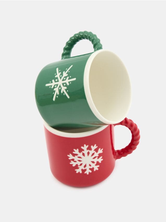 Sinsay - Hrnčeky s uškom 2 pack - viacfarebná