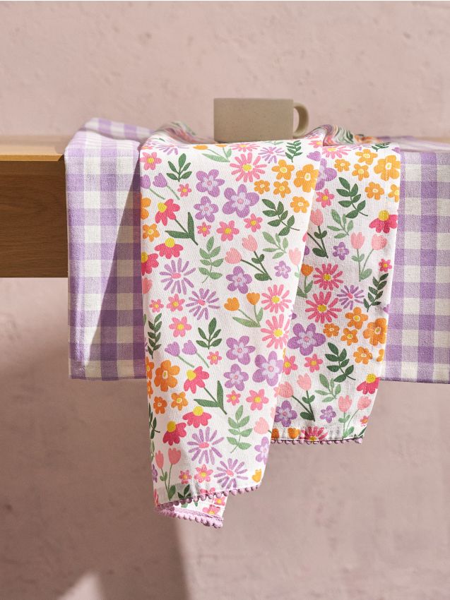 Confezione da 2 canovacci da cucina - lavanda