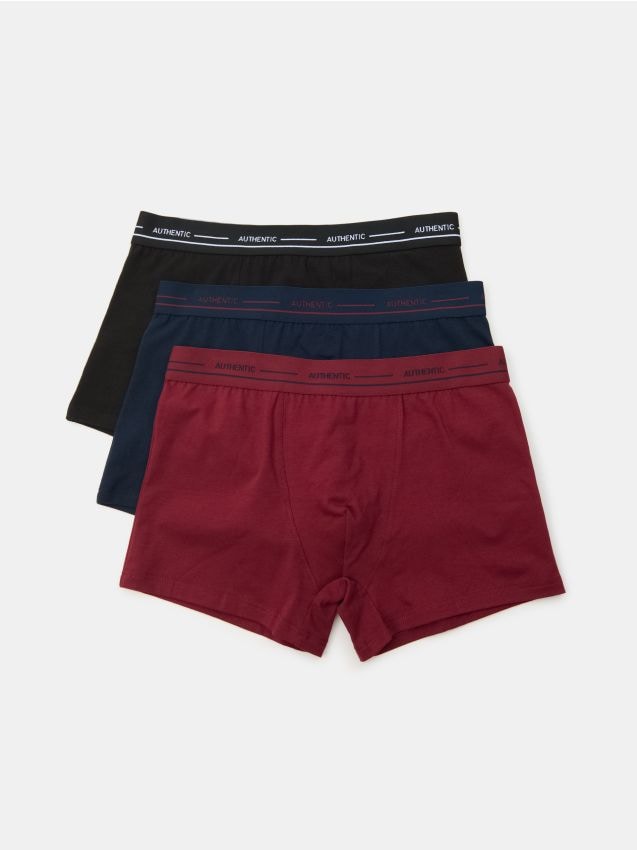 Sinsay - Boxeri din bumbac Classic 3 pack - multicolor