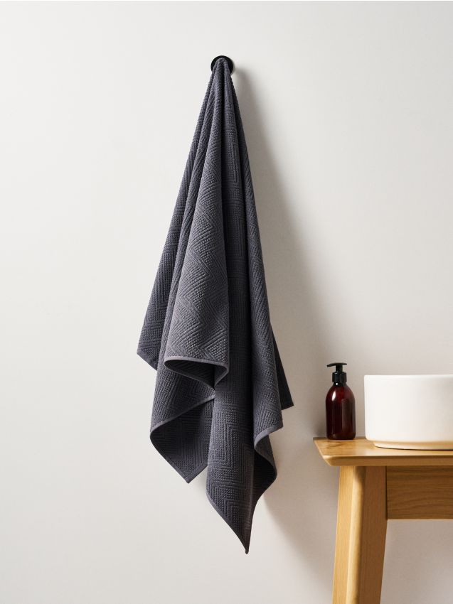 Sinsay - Prosop cu model jacquard - gri-închis