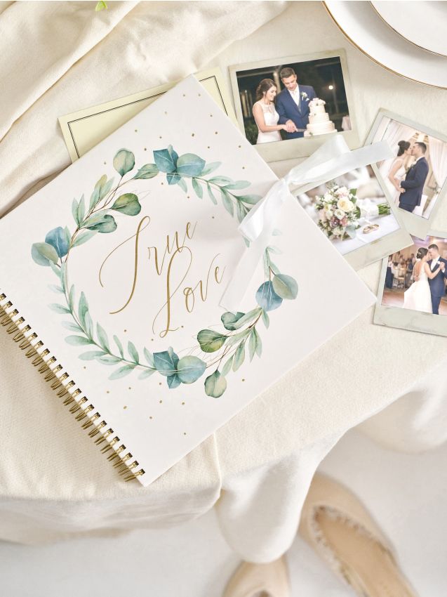 Sinsay - Album foto de nuntă tip scrapbook - alb