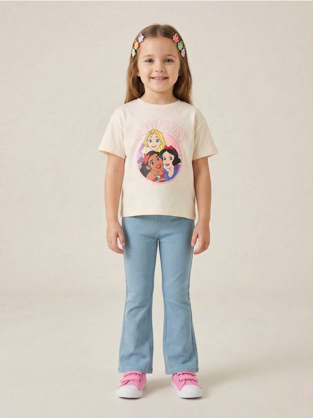 Sinsay - Tricou din bumbac cu imprimeu Disney - roz-pastel