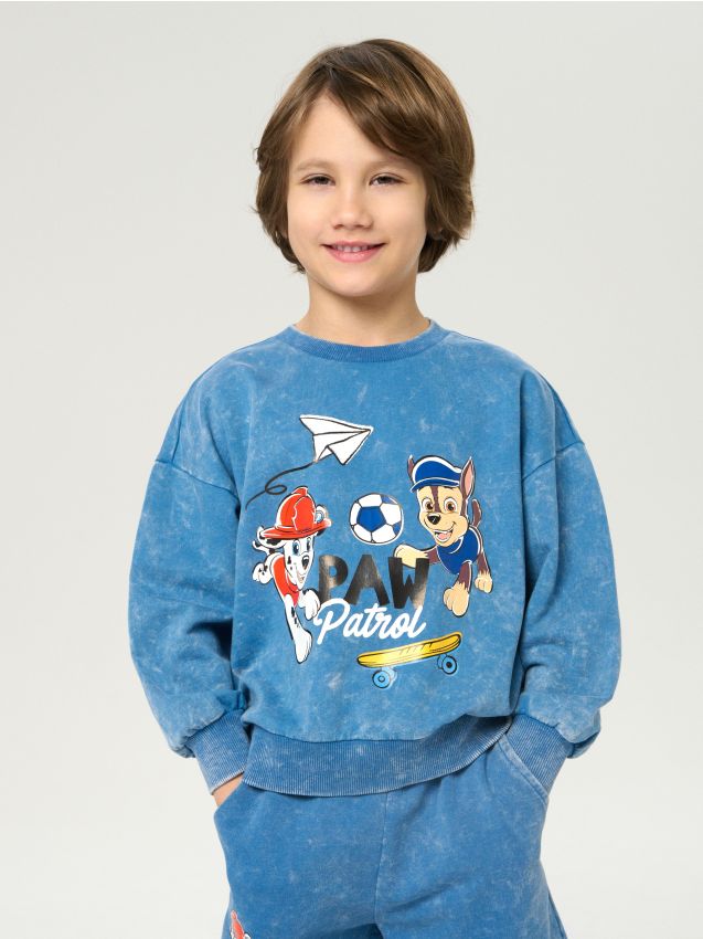 Sinsay - Bluză crewneck cu imprimeu PAW Patrol - indigo