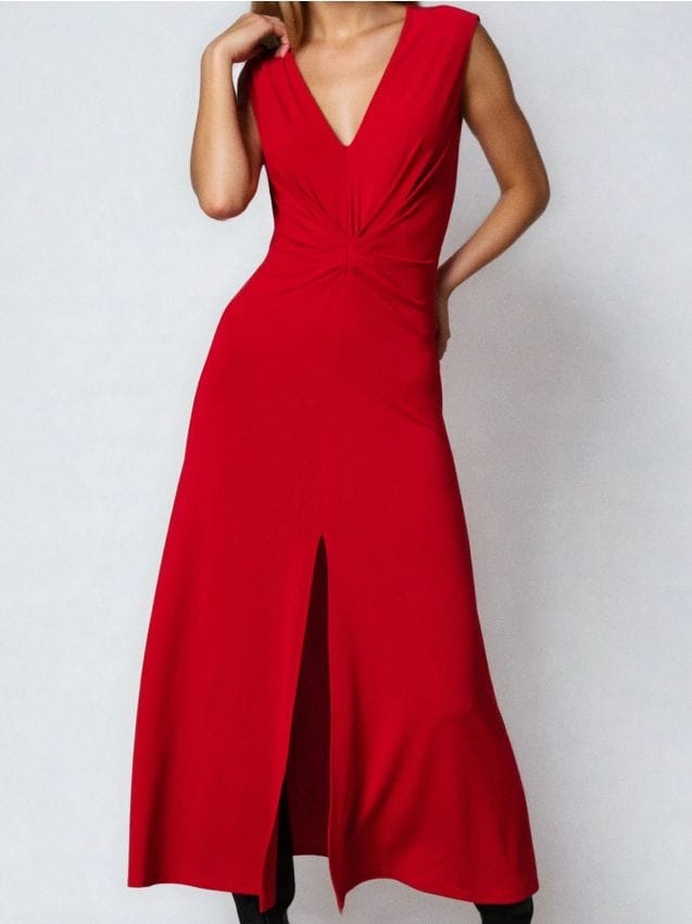 Sinsay - Rochie maxi - roșu