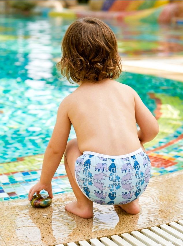 Sinsay - Scutec de baie reutilizabil cu motiv de mamuți - multicolor