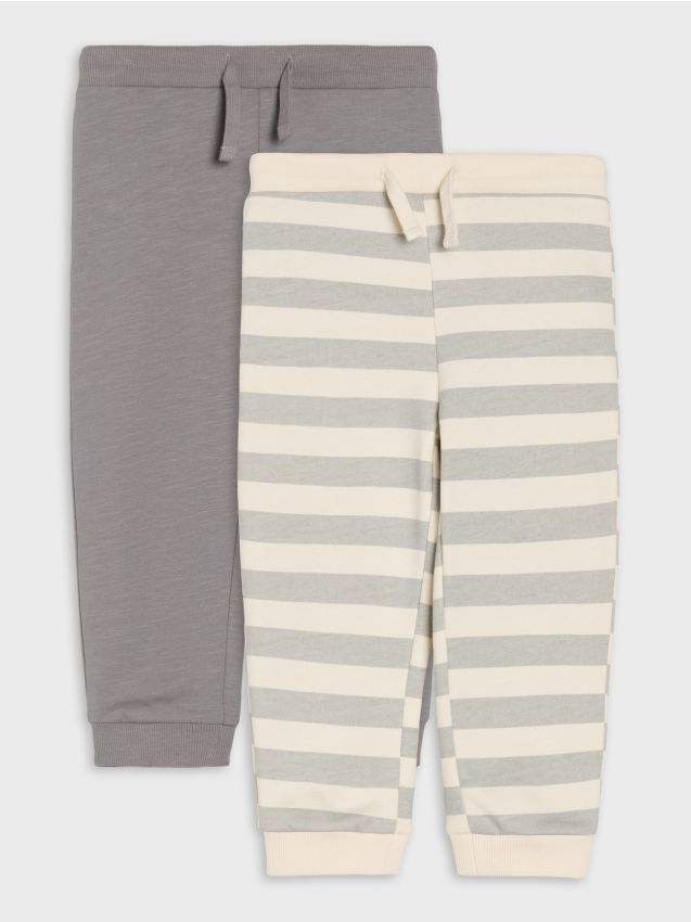Pantaloni in cotone 2 pack - grigio medio