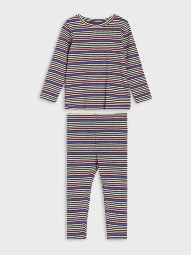 Sinsay - Set din tricot mai gros: tricou și pantaloni - multicolor