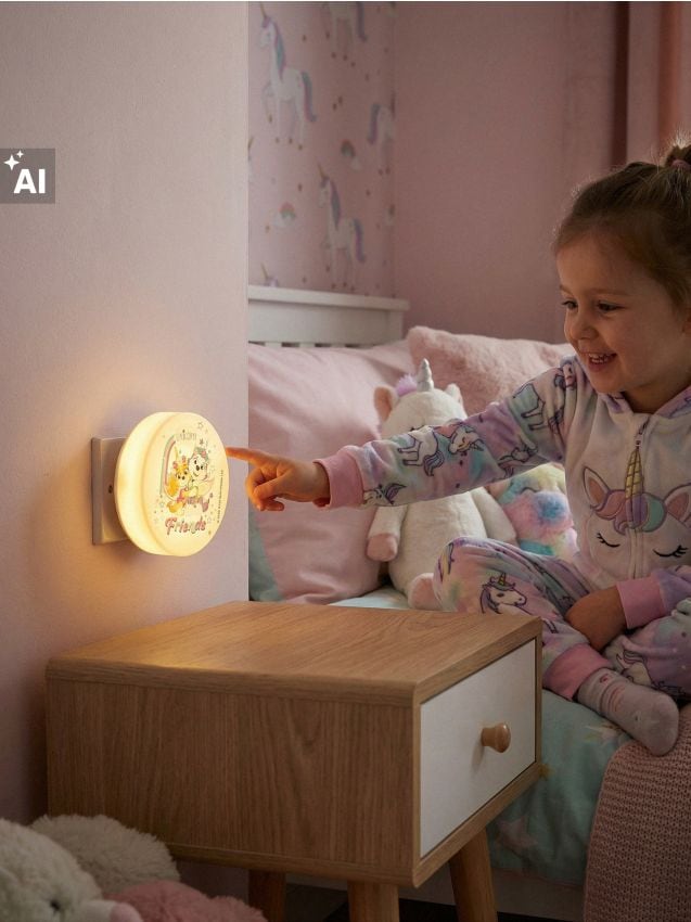 Sinsay - Lampă de noapte cu priză PAW Patrol - mov