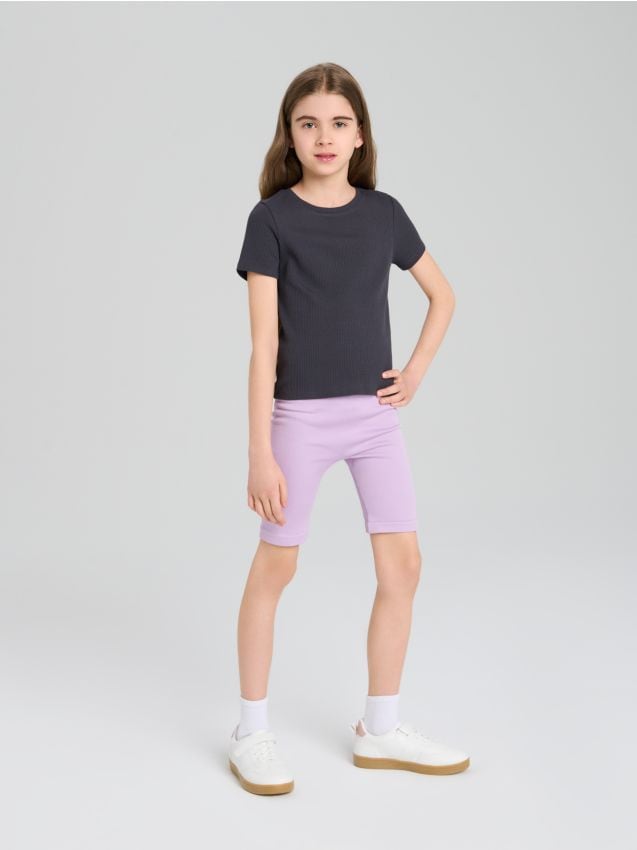 Sinsay - Pantaloni scurți biker - lavand