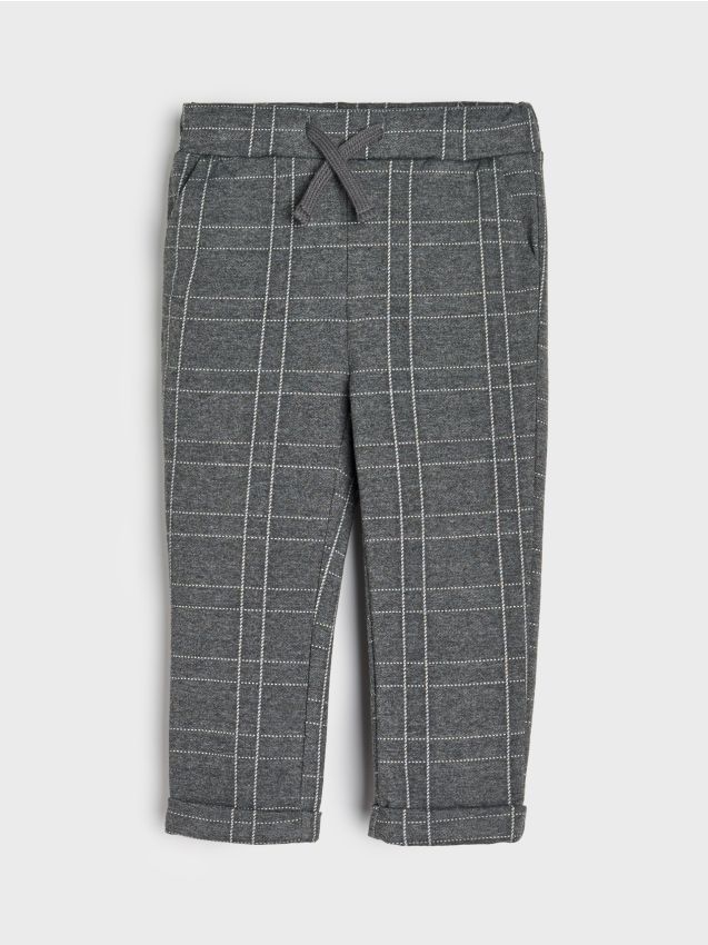 Sinsay - Pantaloni regular - gri-închis