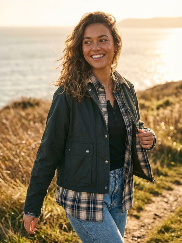 Sinsay - Jachetă cu guler și buzunare - negru