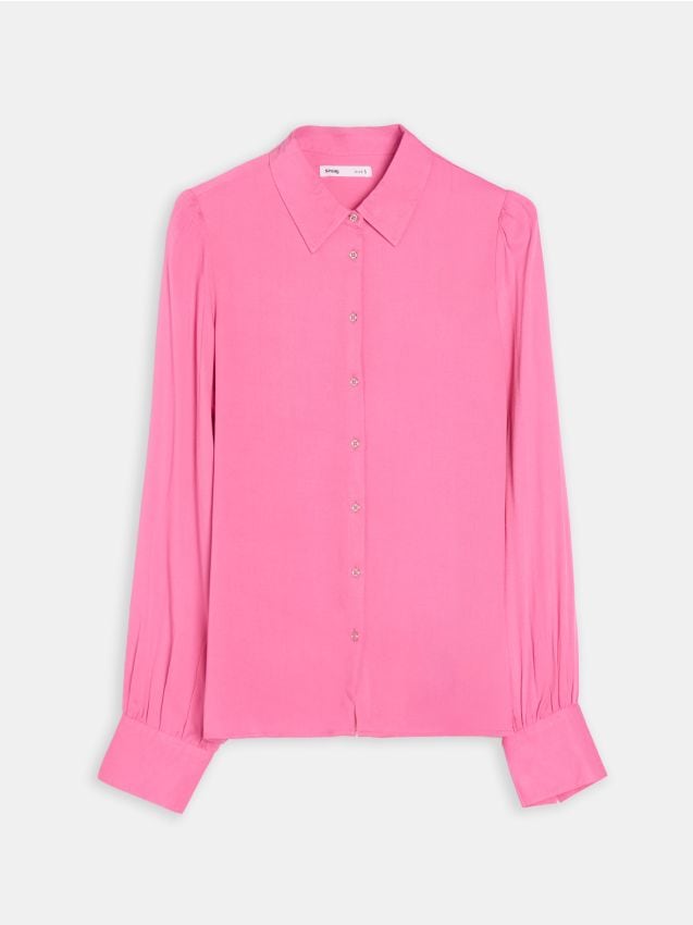 Sinsay - Viskózová košeľa - ružová