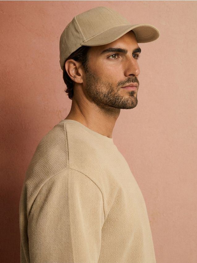 Sinsay - Șapcă din vâscoză - bej
