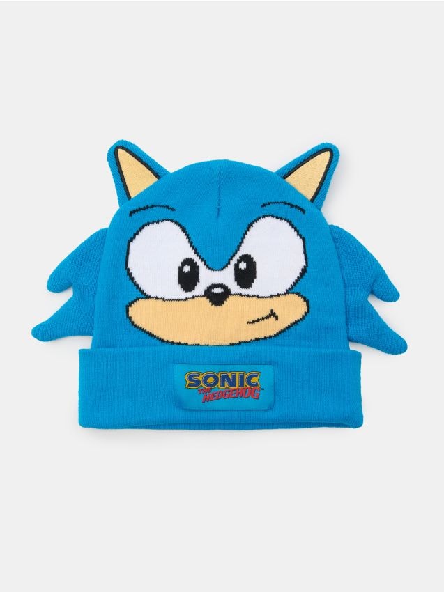 Sinsay Sinsay - Σκουφάκι με 3D στοιχεία Sonic the Hedgehog - μπλε