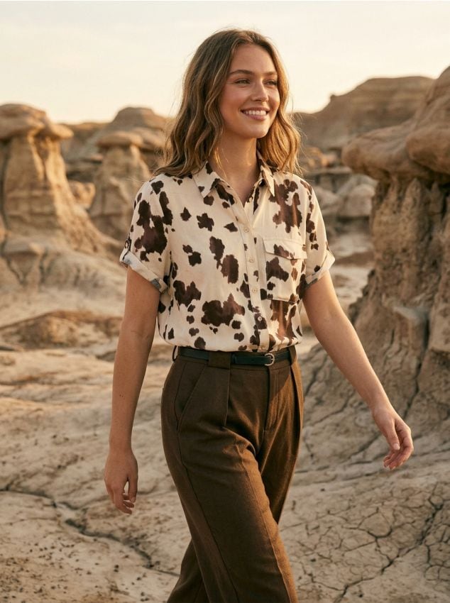 Sinsay - Cămașă din viscoză - multicolor