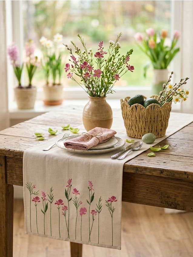 Sinsay - Traversă de masă cu model botanic - multicolor