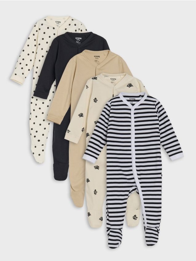 Sinsay - Pachet 5 pijamale - alb