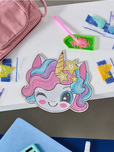 Zestaw do malowania diamentami Jednorożec