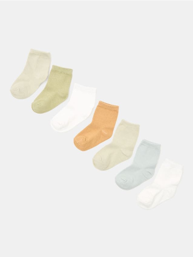 Sinsay - Set 7 perechi șosete cu bumbac - multicolor