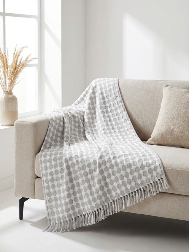 Sinsay - Pled texturat cu bumbac - multicolor