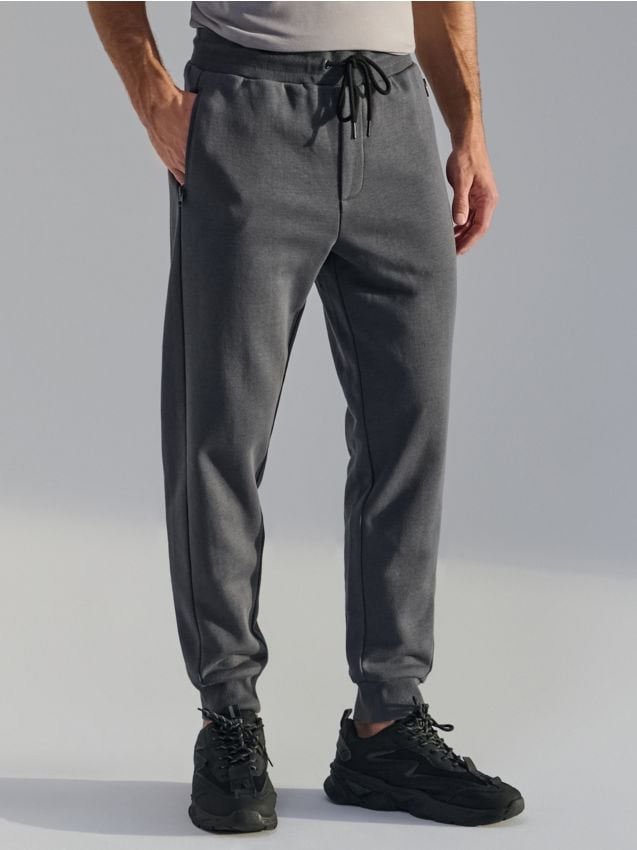 Sinsay - Pantaloni de trening SNSY PERFORMANCE - gri-neutru