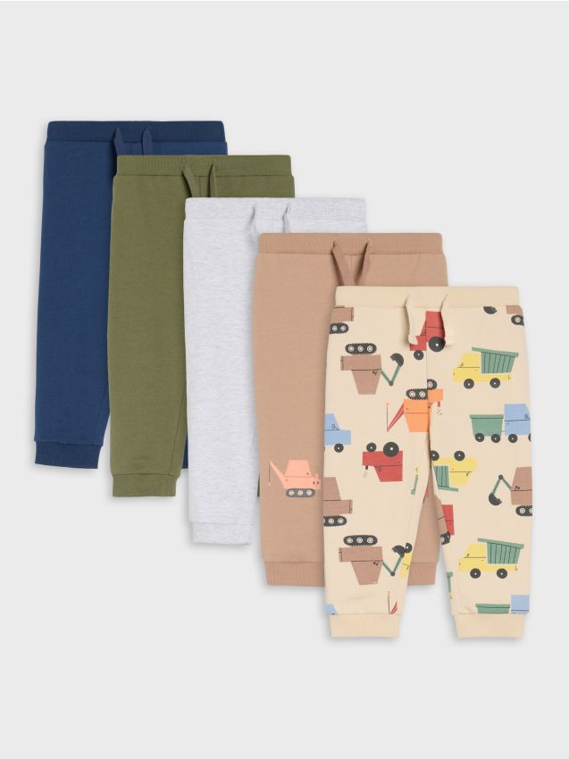 Sinsay - Pantaloni 5 pack - gri-maroniu