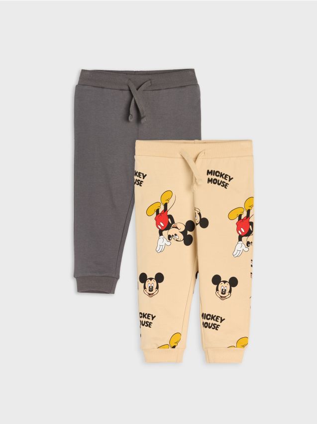 Sinsay - Súprava 2 teplákov Mickey Mouse - béžová