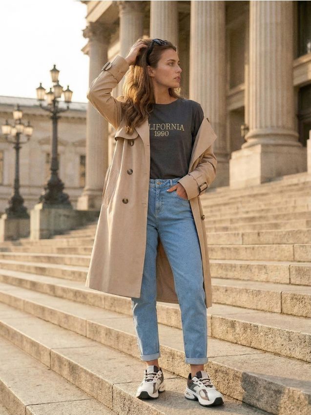 Sinsay - Bawełniana koszulka z haftowanym napisem - szary