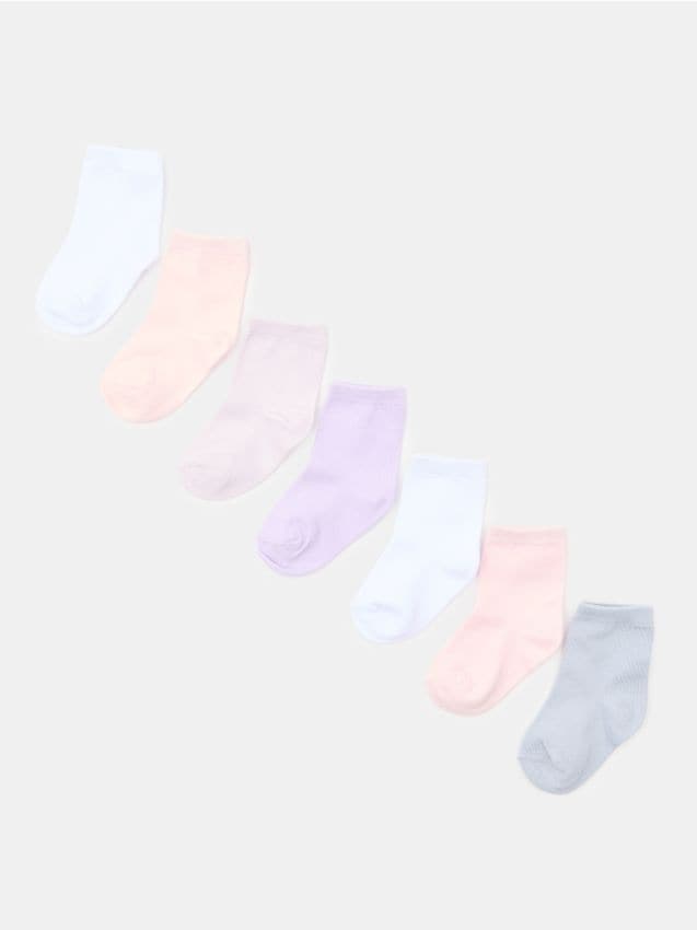 Sinsay - Set 7 perechi șosete cu bumbac - multicolor