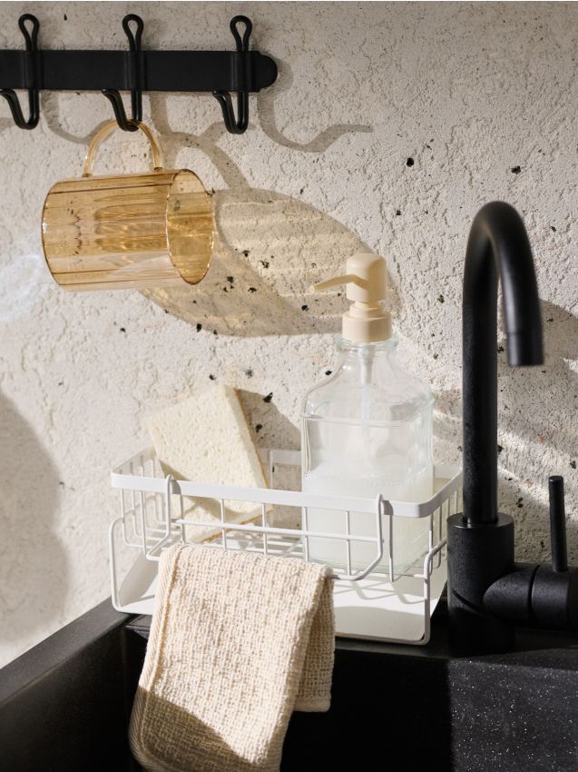 Sinsay - Suport de scurgere pentru vase din oțel inoxidabil - alb