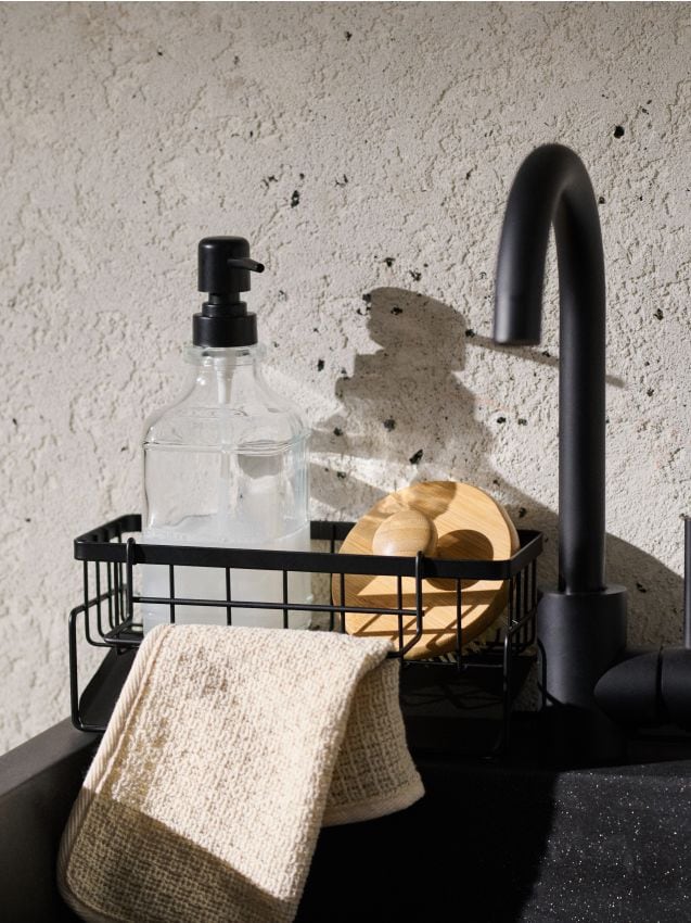 Sinsay - Suport de scurgere pentru vase din oțel inoxidabil - negru