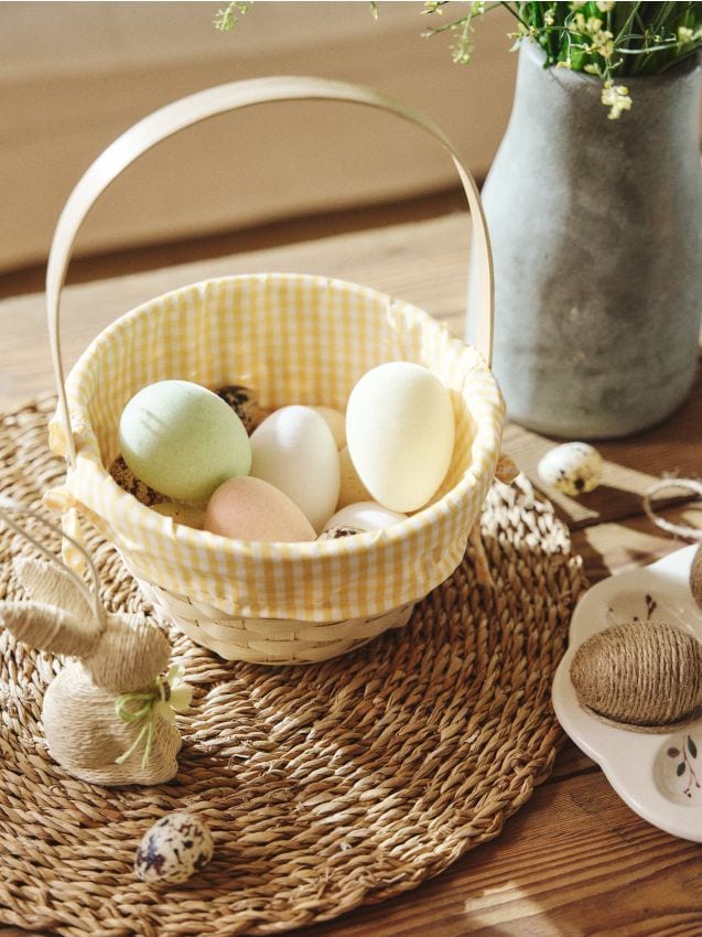 Sinsay - Set de decorațiuni suspendate de Paște în formă de ouă în culori pastelate 9 pack - multicolor