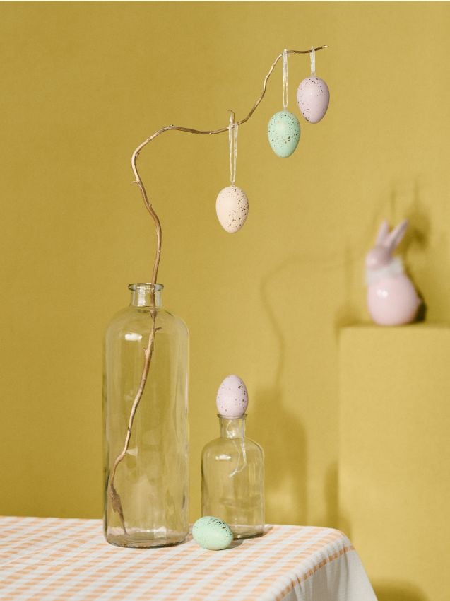Sinsay - Set de decorațiuni suspendate de Paște în formă de ouă în culori pastelate 9 pack - multicolor
