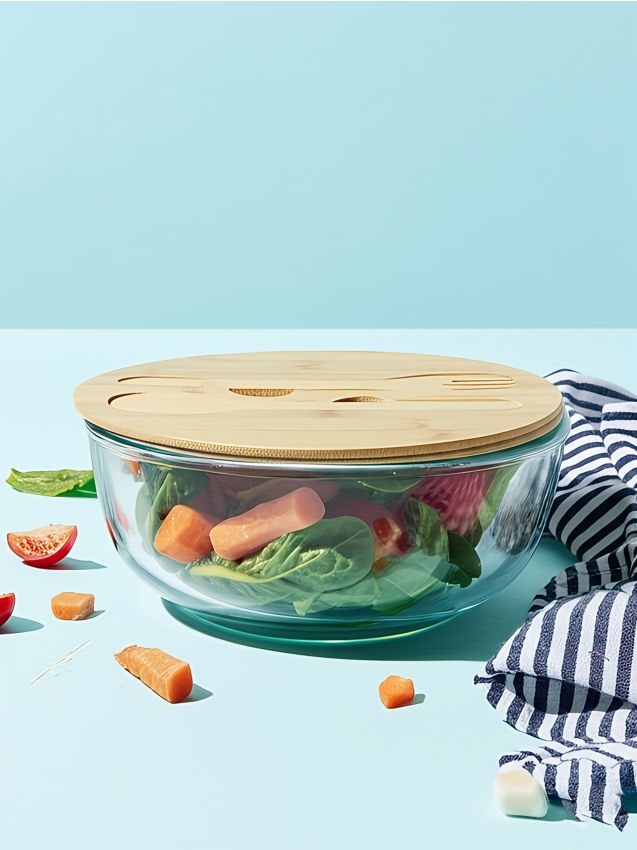 Kauss bambuskaanega ja salatilusikatega - SINSAY